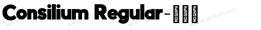 Consilium Regular字体转换 Consilium Regular字体转换